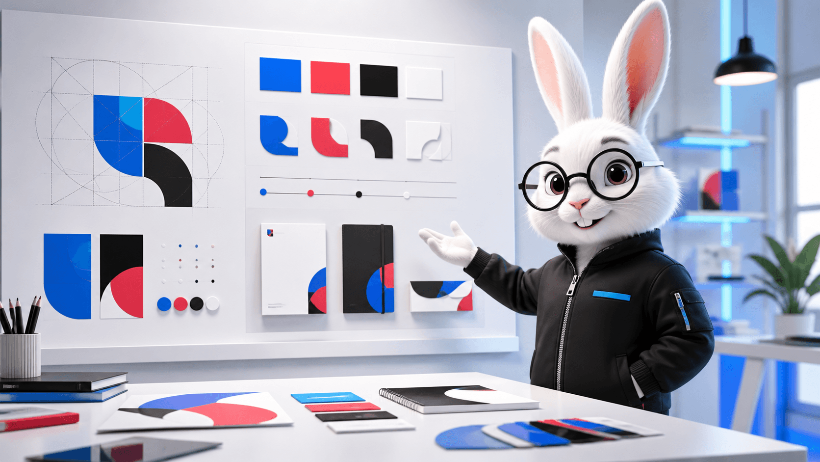 White Rabbit presenting a vivid brand identity and strategy system