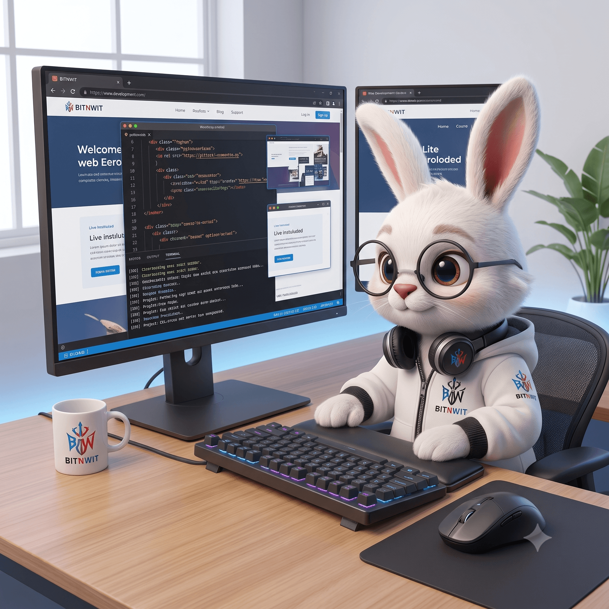White Rabbit developing a modern BITnWIT website
